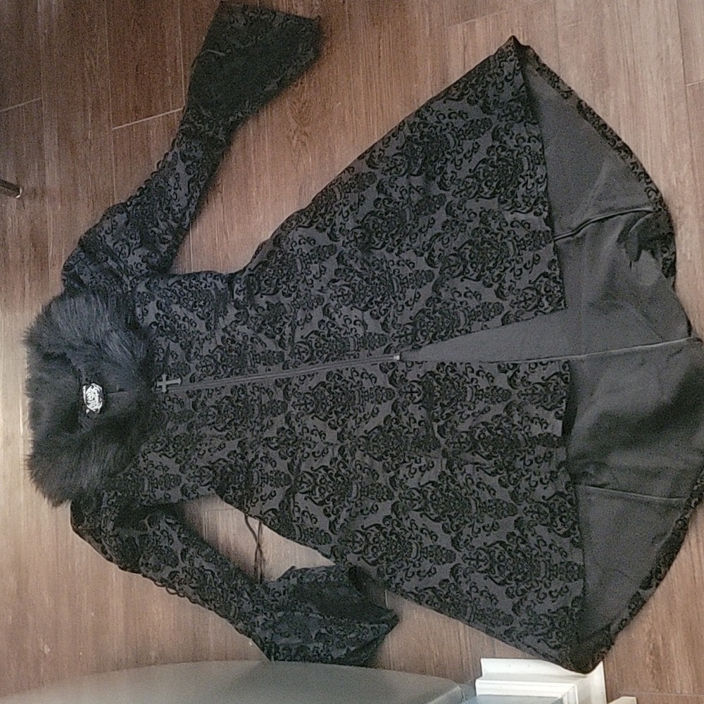 Killstar Evarose Brocade Coat